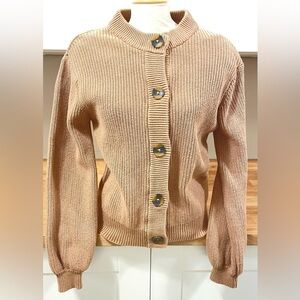 Minimum Women's Beige Button-Up Cardigan